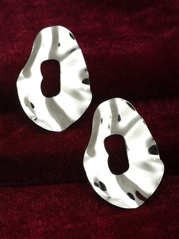 Bohey by KARATCART Silver Tone Asorted Stud Earrings for Women