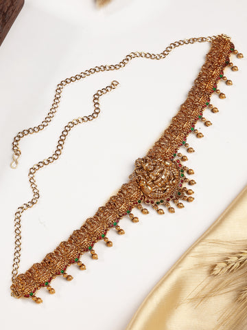 Karatcart South Indian Style Lakshmi Mata Temple Design Kamarbandh for Women