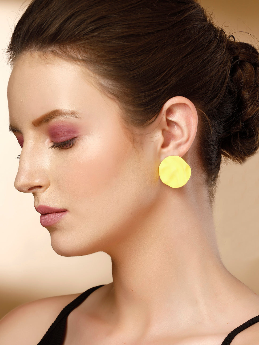 Bohey by KARATCART Red Rhinestone Drop Earrings for Women