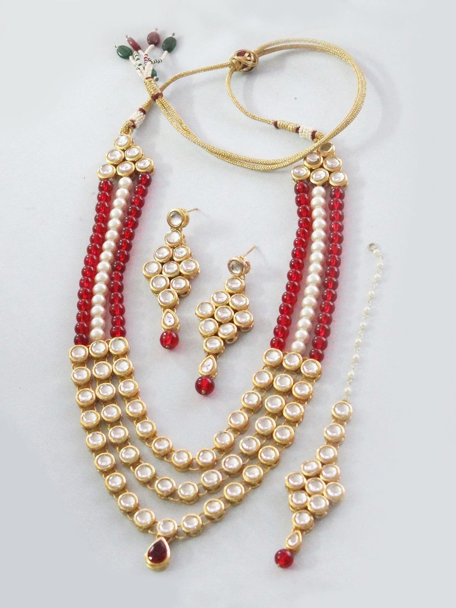 Antique Origings Kundan Rani Haar Necklace Set - Main Image