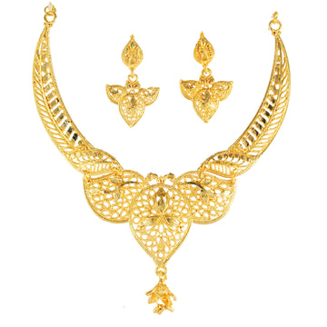 Gold Forming Necklace Set