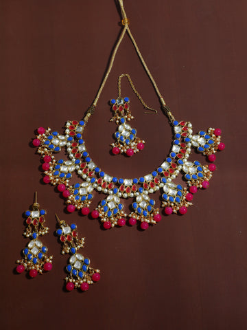 Kundan Multi Colour Necklace Set