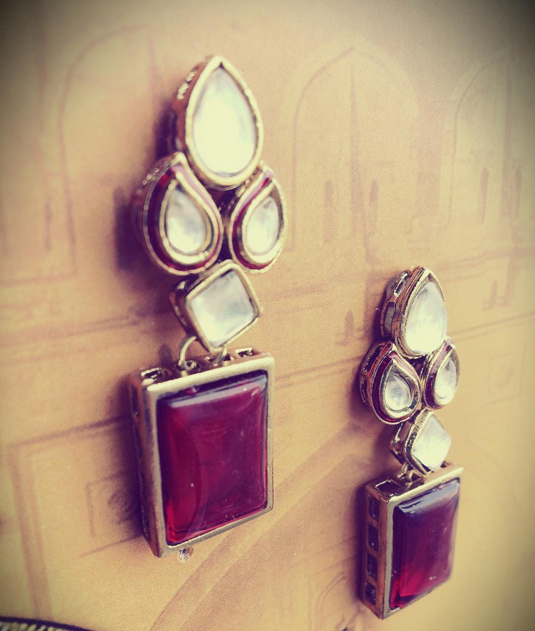Kundan earrings | Karatcart.com