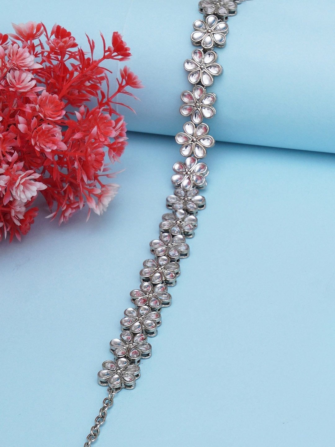 Women Silver-Toned Embellished Hairband
