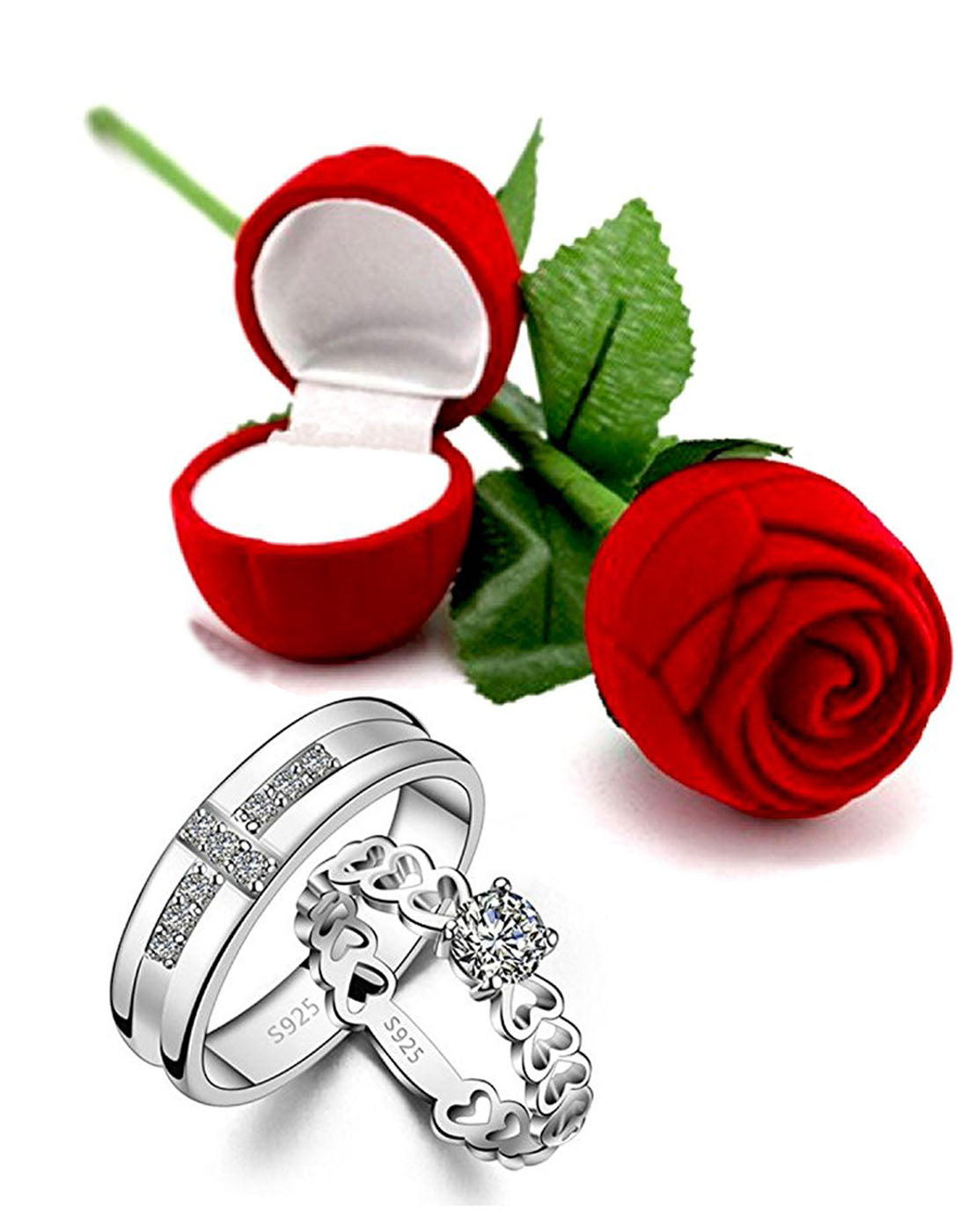 Valentine Gift by Karatcart Platinum Plated Elegant Austrian Crystal D