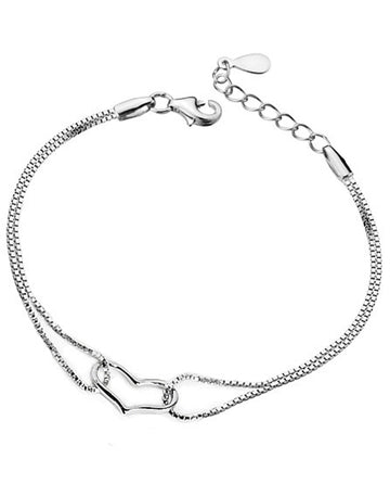 Platinum Plated Adjustable Bracelet