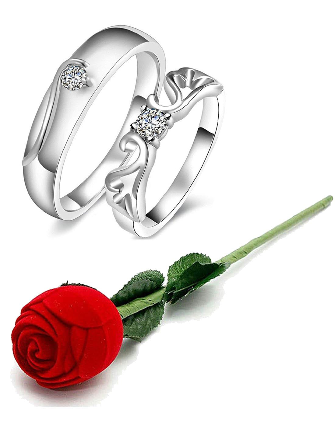 Valentine Gift by Karatcart Platinum Plated Elegant Classic Crystal Co