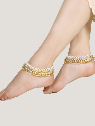 Kundan Anklet