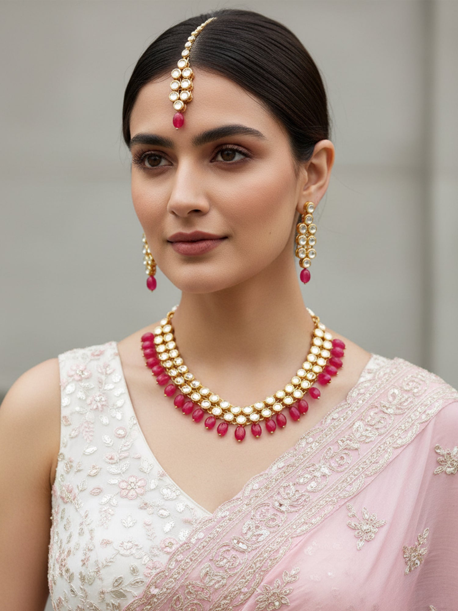 Antique origings Kundan Necklace Set