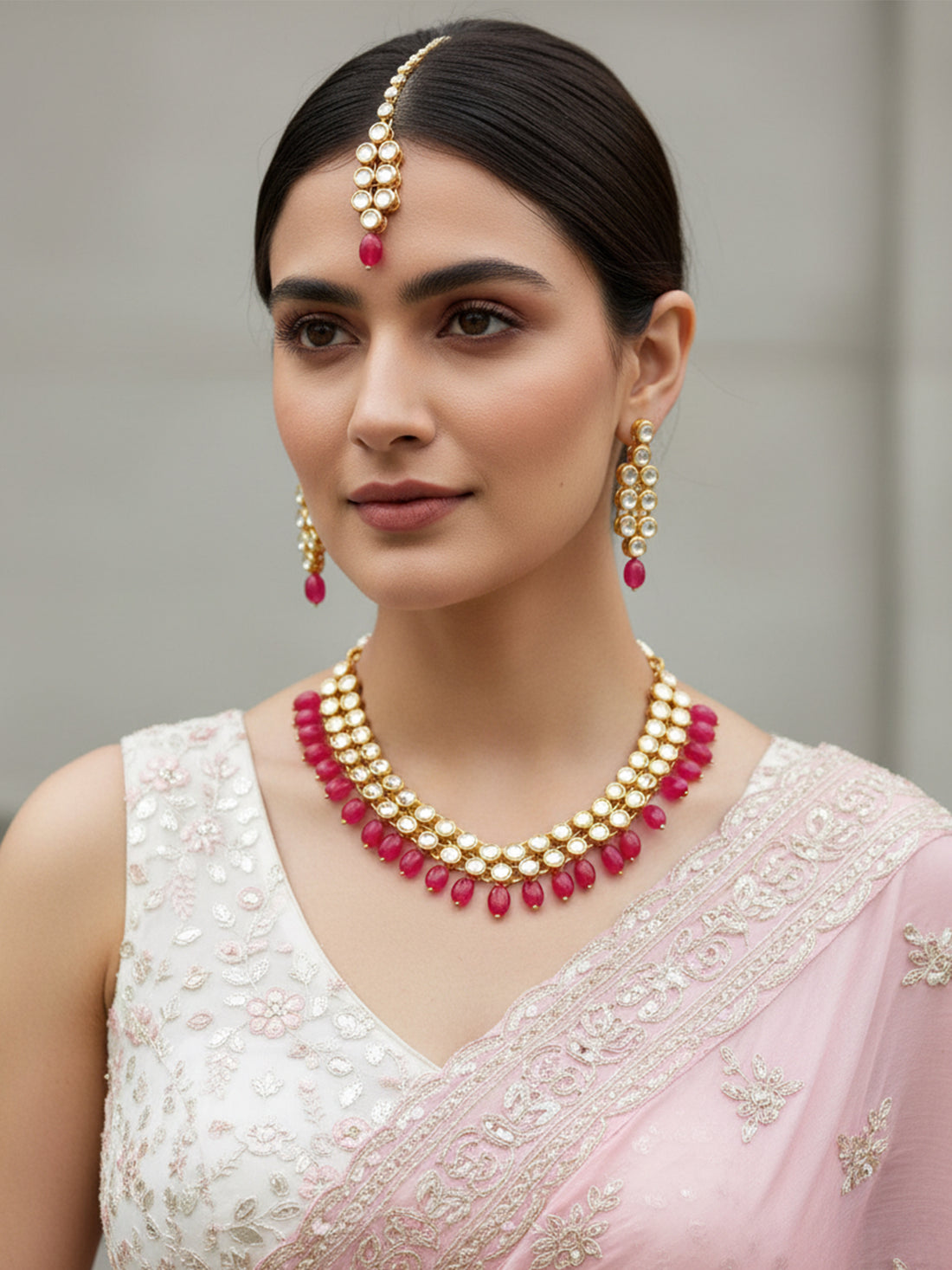 Antique origings Kundan Necklace Set