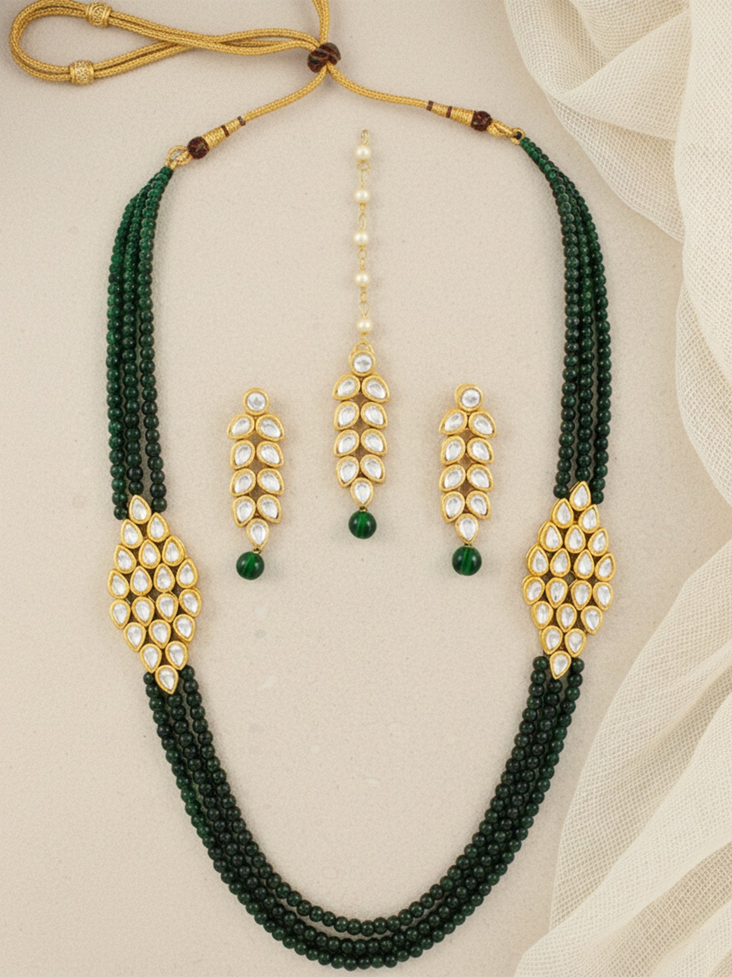 Antique Rani Haar Kundan Necklace Set