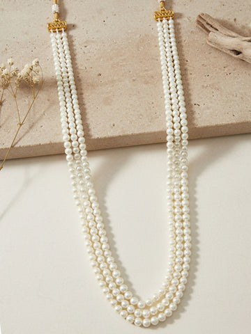 Traditional Pearl Maharaja Moti Mala for Men