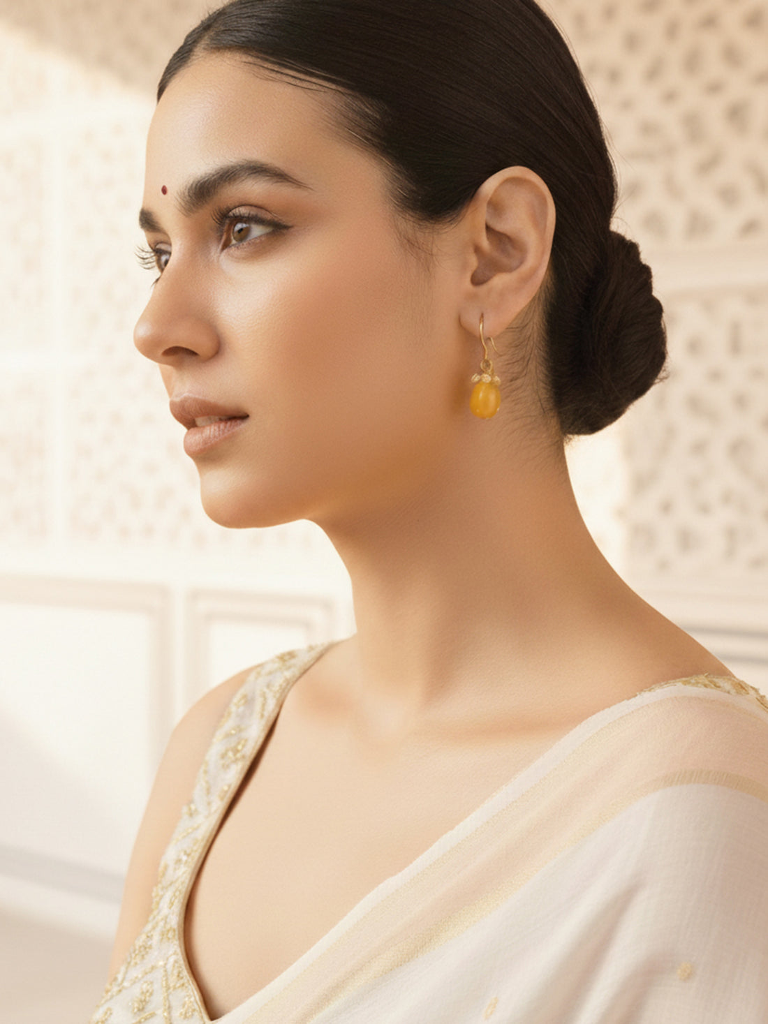 Karatcart Set of 3 Handcrafted Kundan Earrings Combo for Women