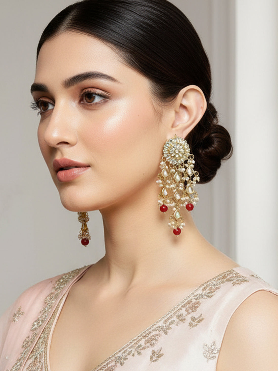 GoldPlated Fashion German Tassel Dangler Stylish Fancy Party Wear Earrings