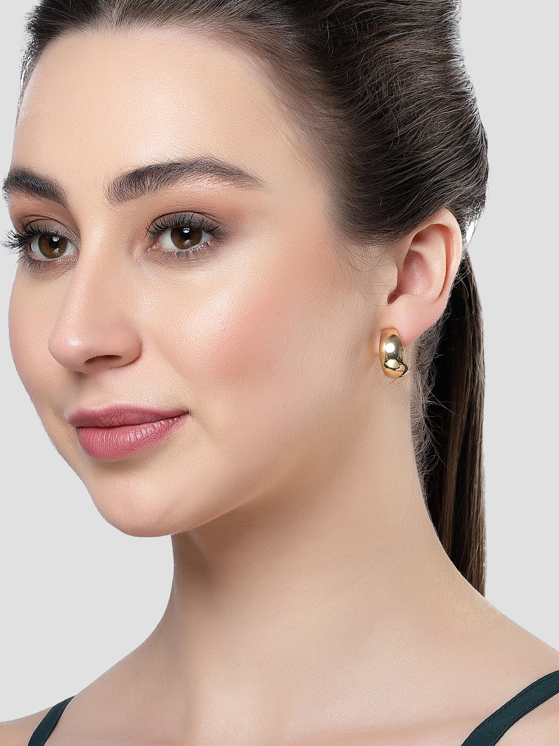 Bohey by KARATCART Gold-Plated Contemporary Drop Earrings for Women