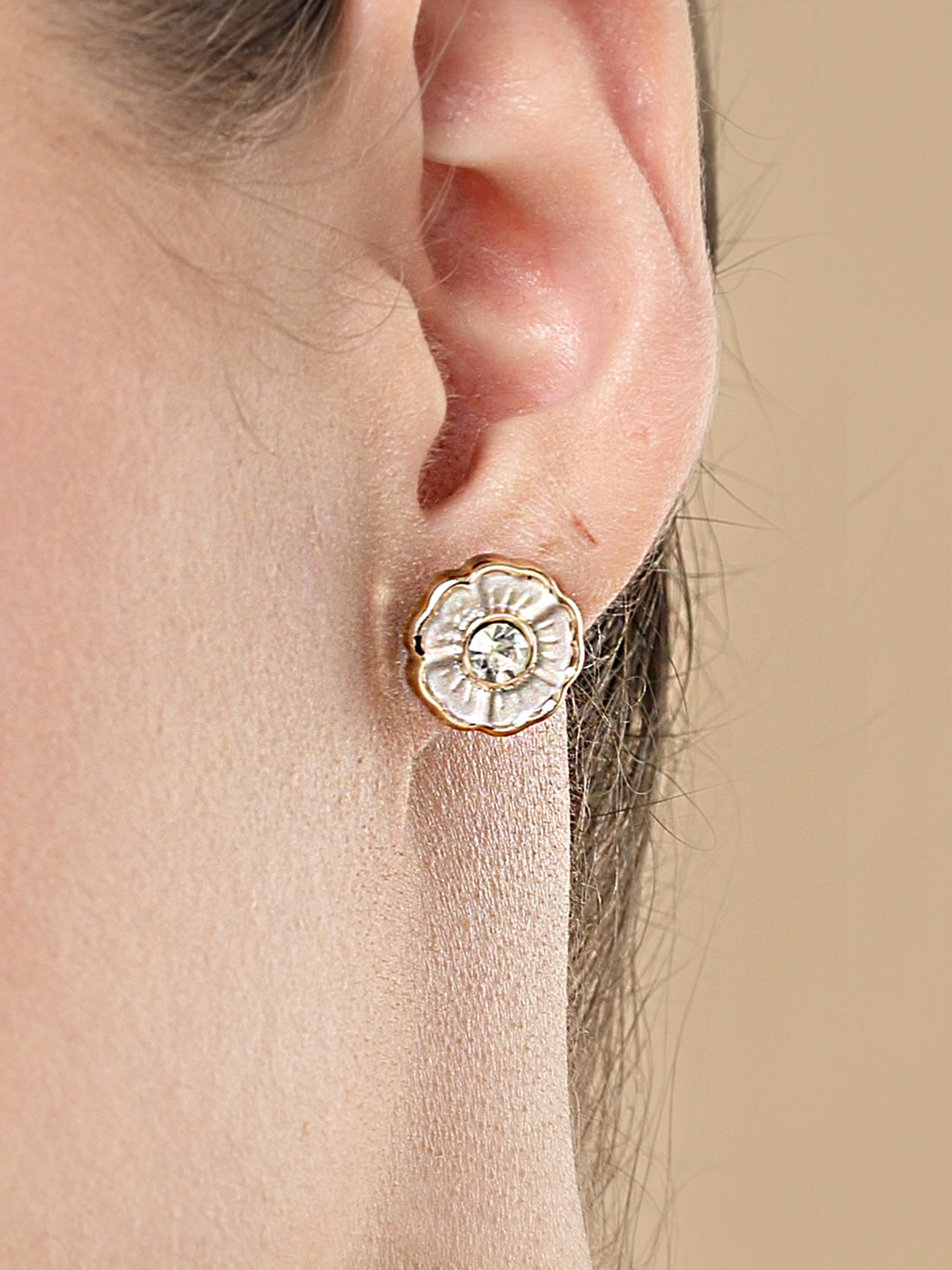 Bohey by KARATCART Set of 12 Gold and Silver Contemporary Studs Earrings Combo