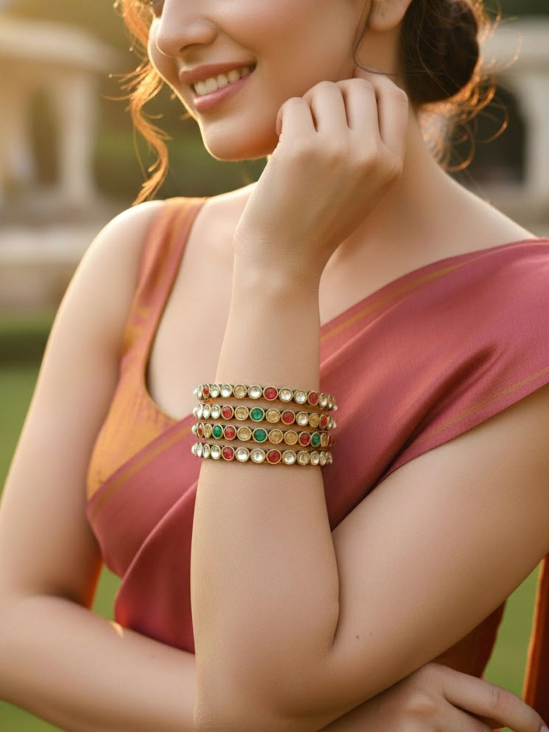 Karatcart Alloy Gold-plated Bangle