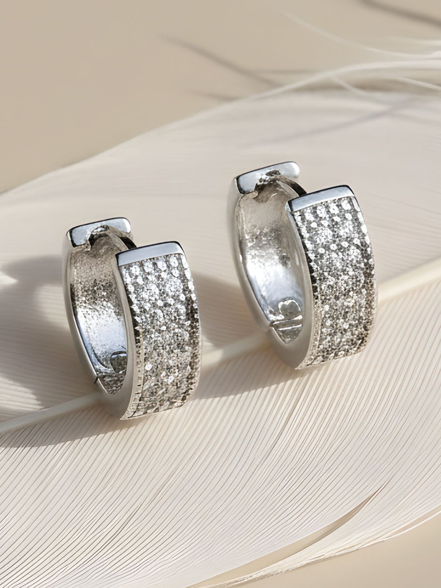 Platinum Plated Austrian Crystal Clip-On Earrings