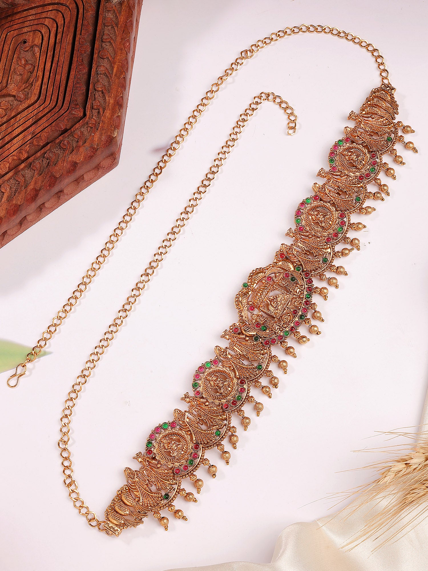 Karatcart Gold Plated Designer Varmala Inspired Kamarbandh for Women