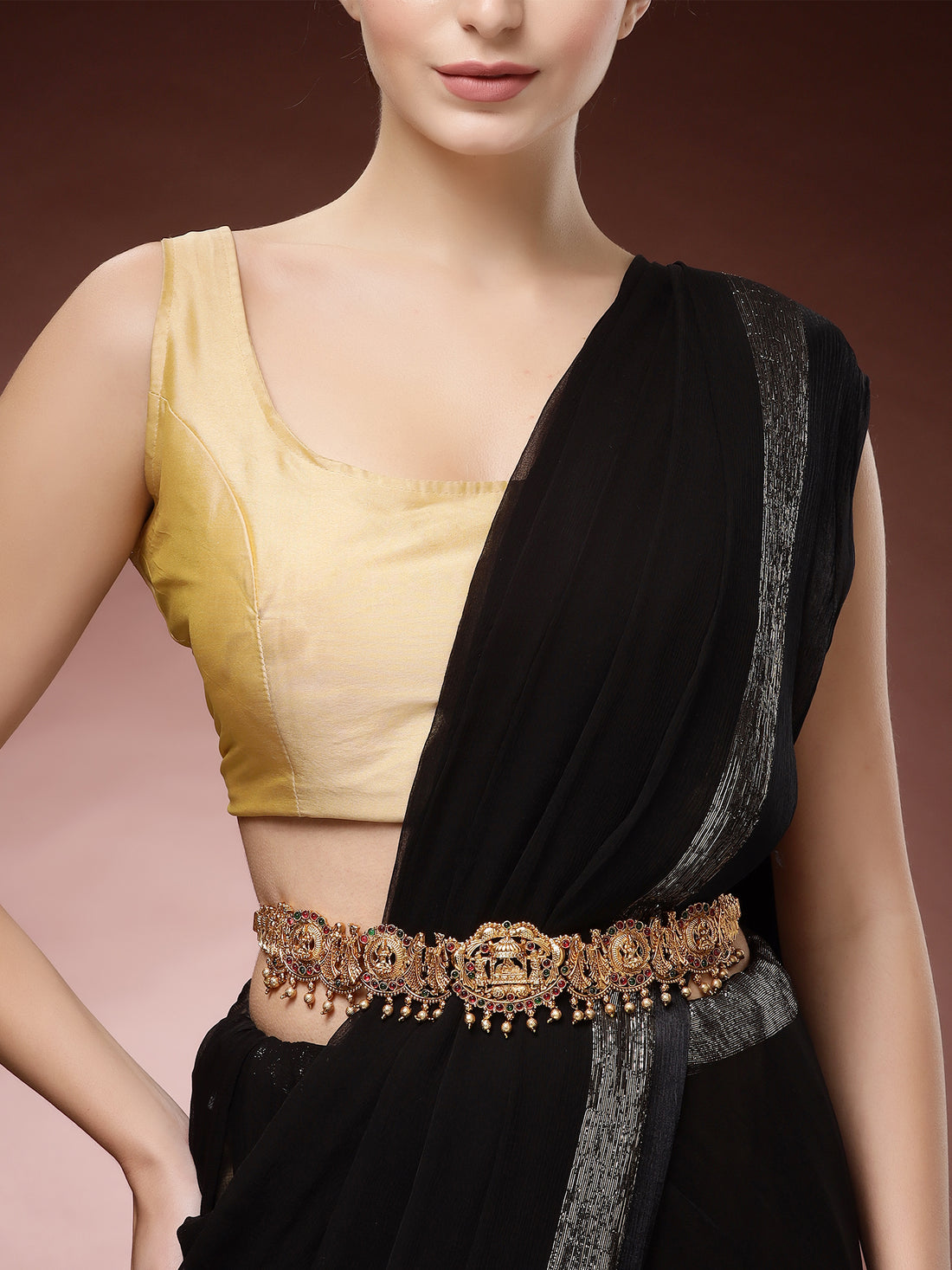 Karatcart Gold Plated Designer Varmala Inspired Kamarbandh for Women