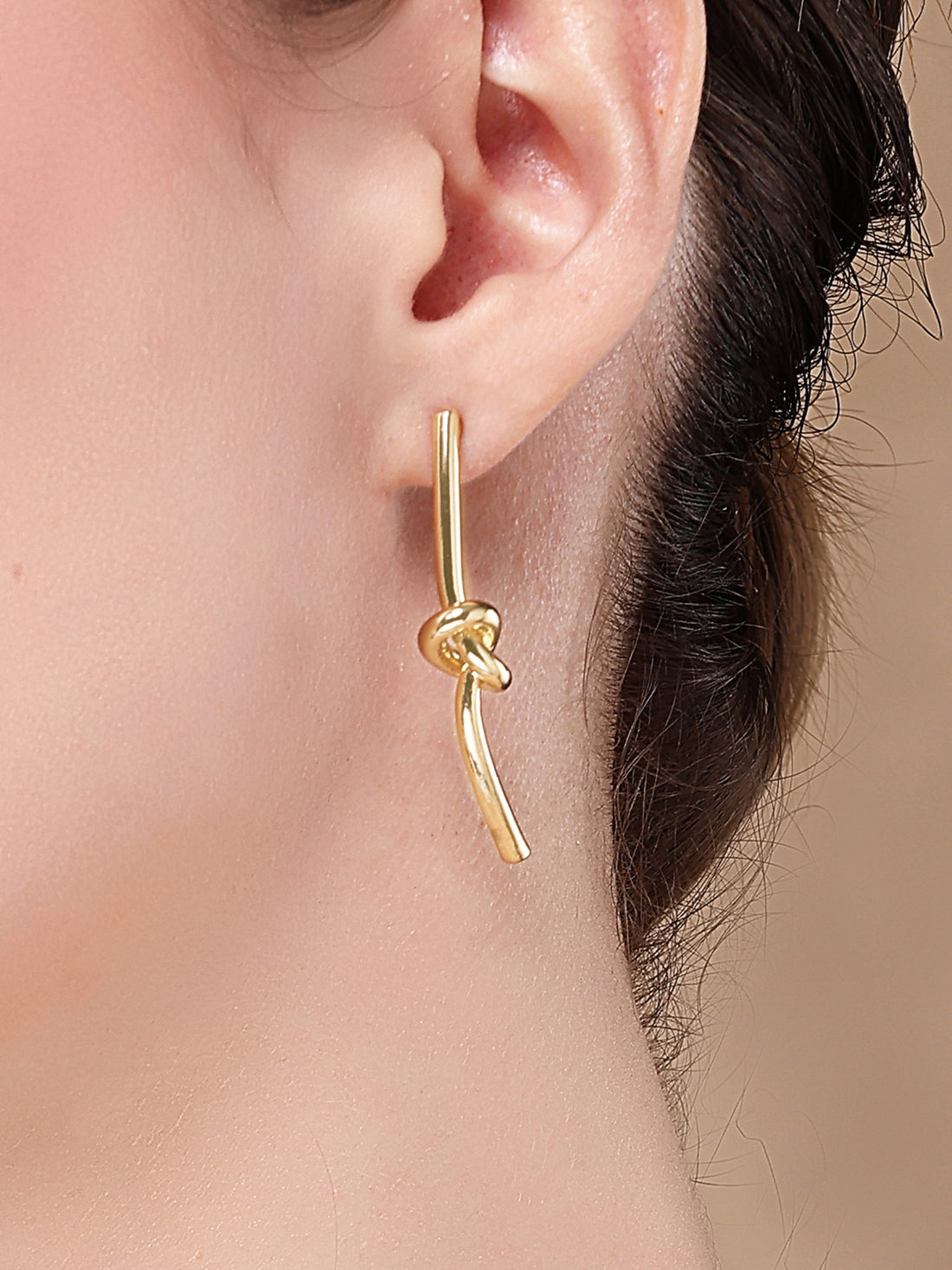 Bohey by KARATCART Gold Plated Stud Earrings for Women