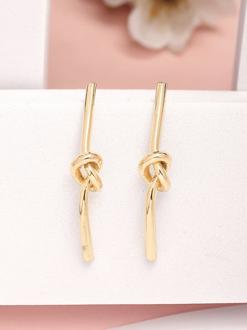 Bohey by KARATCART Gold Plated Stud Earrings for Women