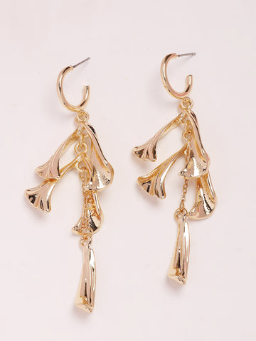 Bohey by KARATCART Gold Plated Drop Earrings for Women