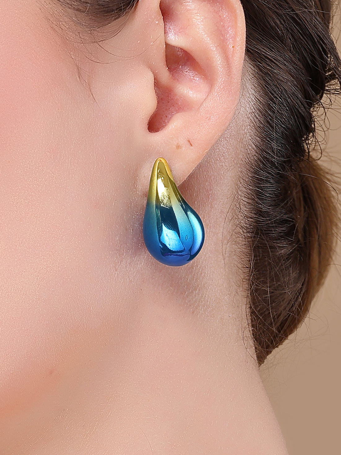 Bohey by KARATCART Blue Stud Earrings for Women