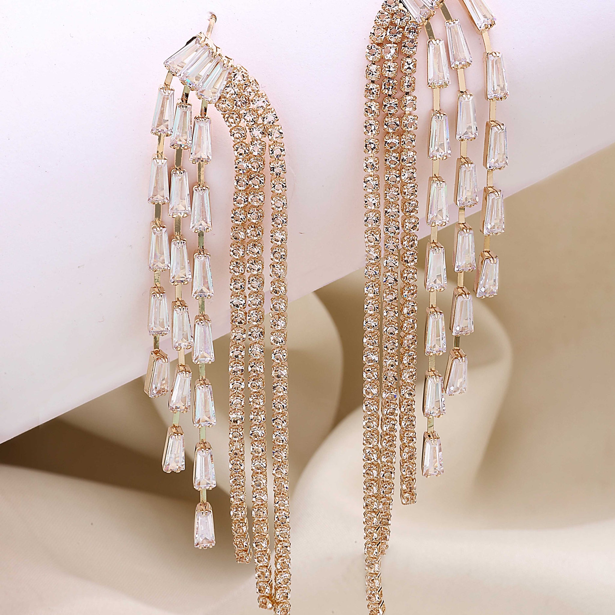 Bohey by KARATCART Gold-Plated Contemporary Gold Drop Earrings for Women