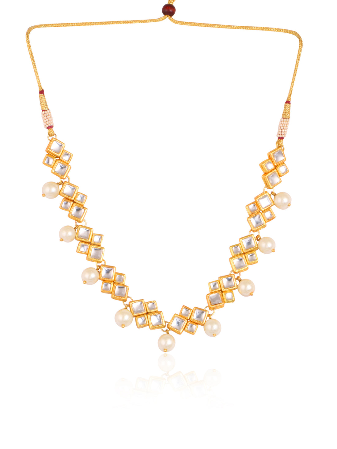 Kundan and Pearl Necklace Set