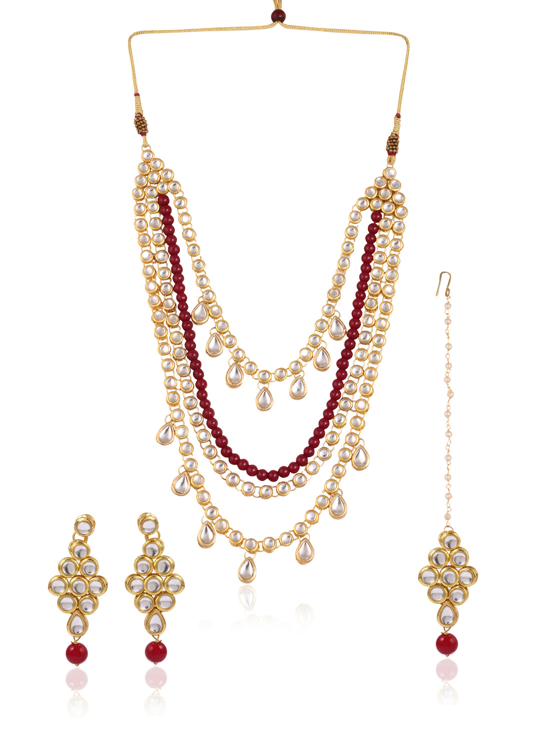 Antique origings Kundan Rani Haar Necklace Set