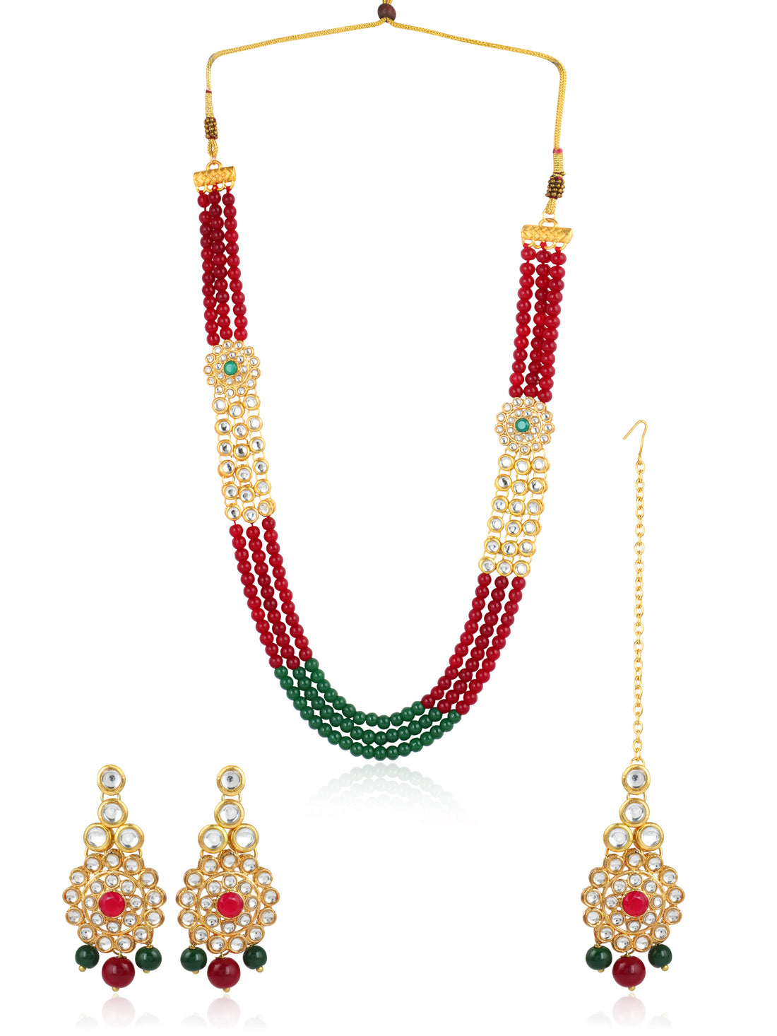 Antique Rani Haar Kundan Necklace Set for Women