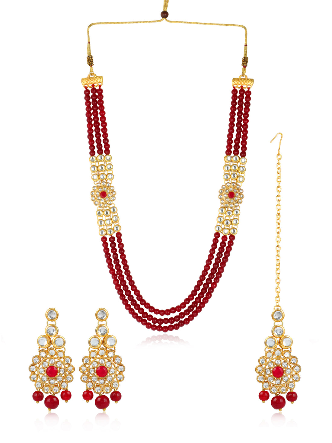 Antique Rani Haar Kundan Necklace Set for Women