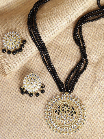 Long Kundan Pendant Necklace set