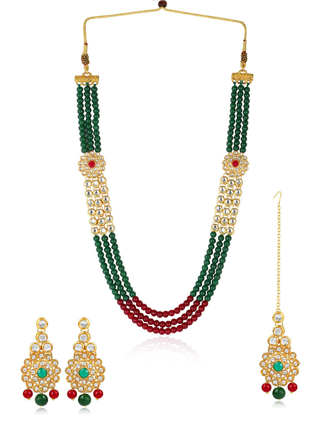 Antique Rani Haar Kundan Necklace Set for Women