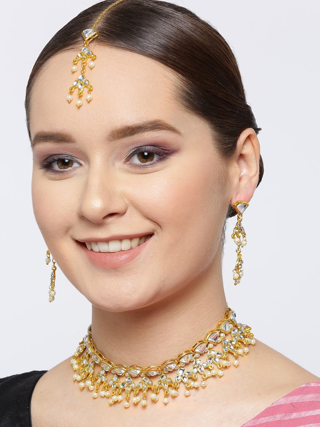 Kundan Choker Necklace Set