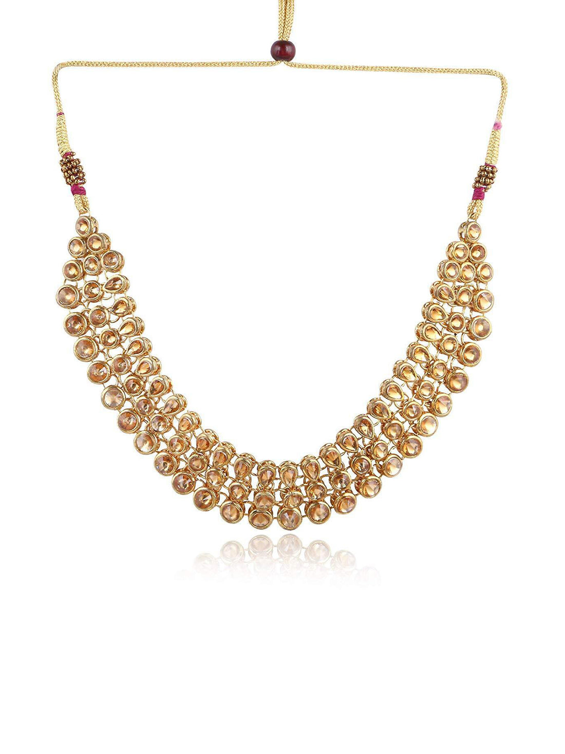 Karatcart Gold Kundan Necklace Set