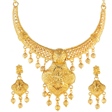 Gold Forming Necklace Set