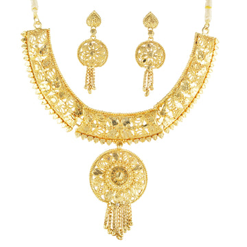 Gold Forming Necklace Set