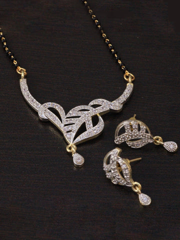 Mangalsutra and Earrings