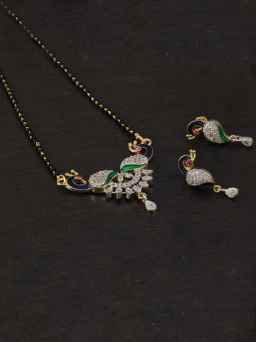 Peacock Mangalsutra with Earrings