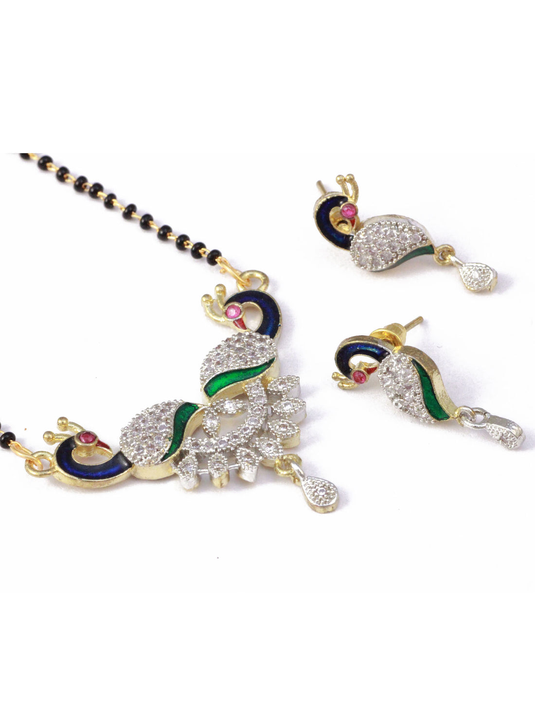 Peacock Mangalsutra with Earrings