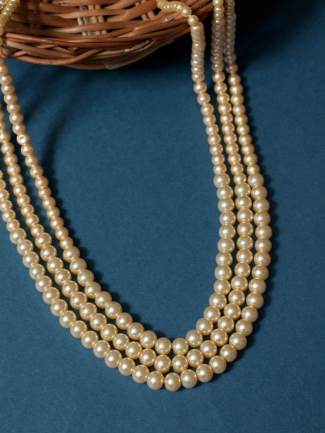 Traditional Gold Tone Maharaja Moti Mala for Men