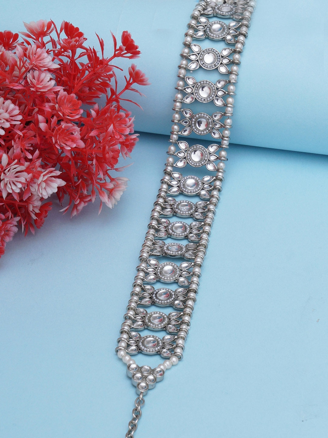 Women Silver-Toned Embellished Hairband