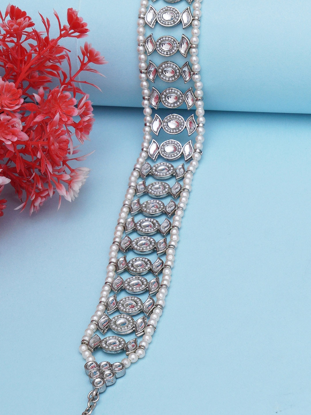 Women Silver-Toned Embellished Hairband