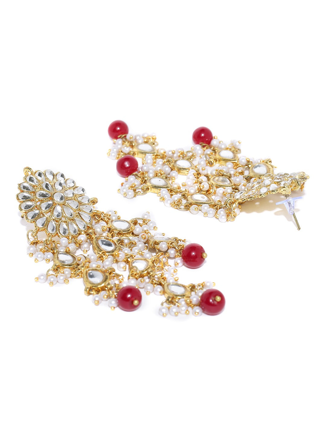 GoldPlated Fashion German Tassel Dangler Stylish Fancy Party Wear Earrings - view 4