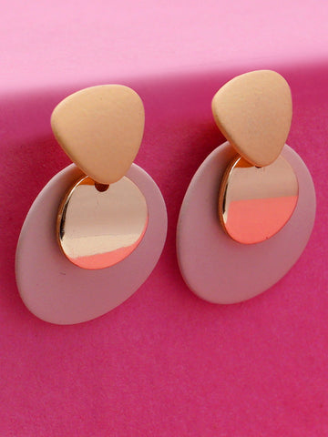 Pink Classic Drop Earrings for Women