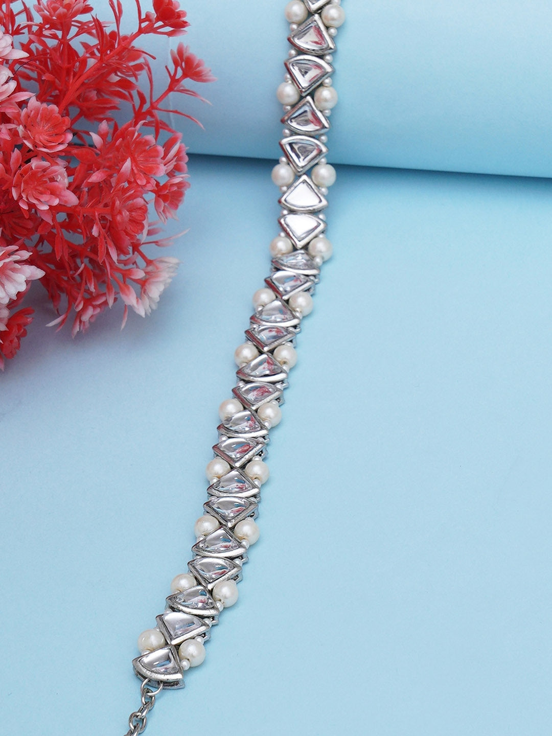 Women Silver-Toned Embellished Hairband