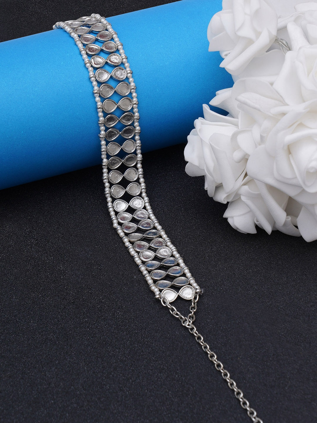 Women Silver-Toned Embellished Hairband