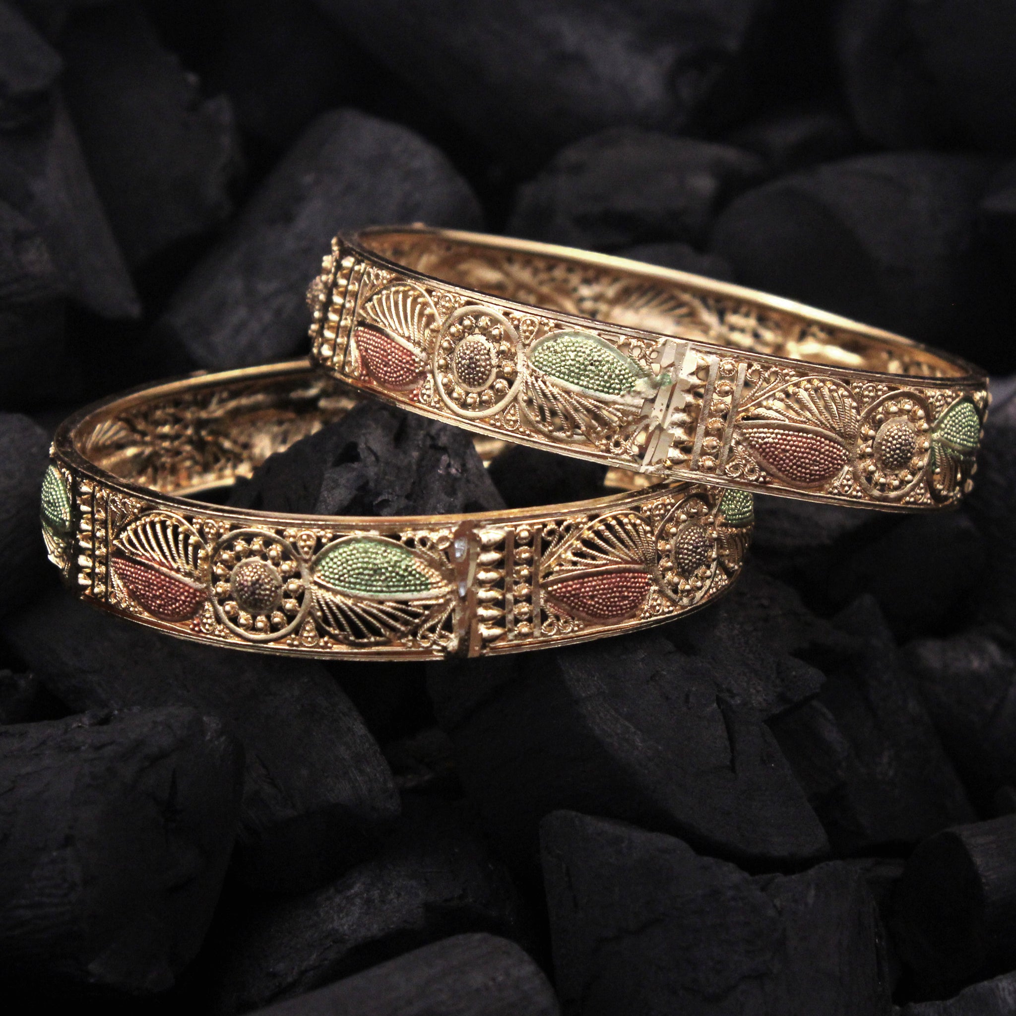 Gold Forming Bangles for Women